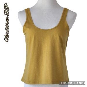 Nordstrom BP tank top crop tan/mustard color sz 1x nwts